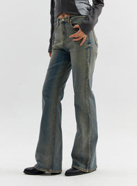 washed-bootcut-pants-co306