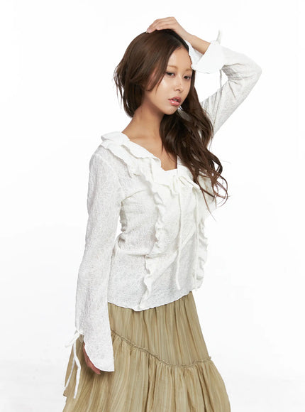 lace-ruffled-ribbon-long-sleeve-blouse-co513