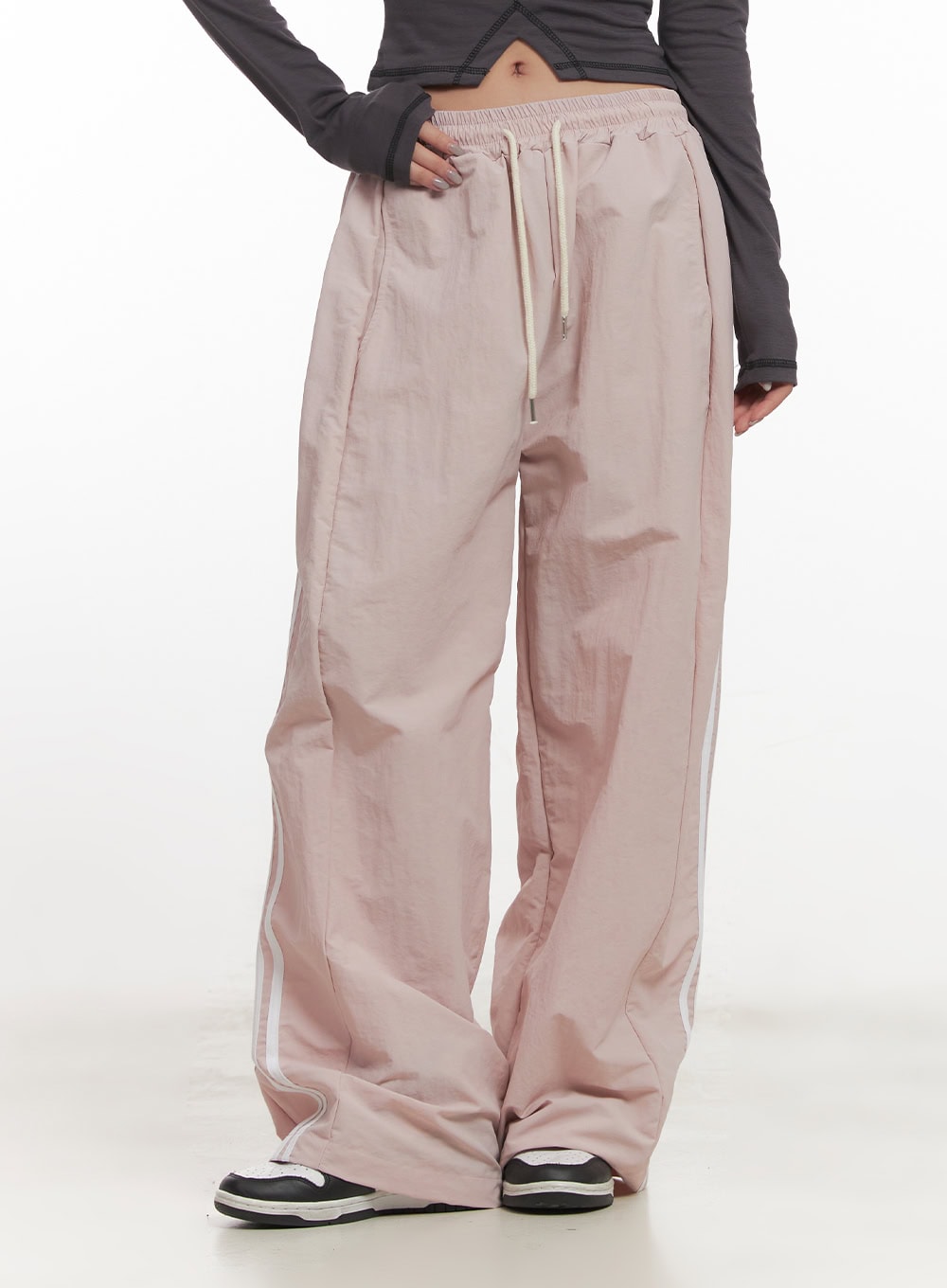 Wide Leg Stripe Track Pants CF524