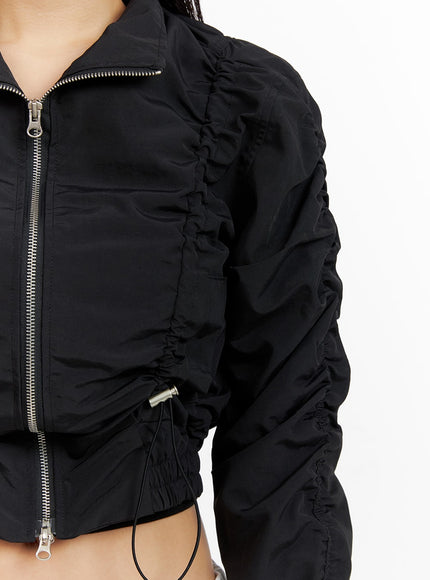 shirred-nylon-crop-jacket-cf414