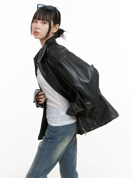 oversized-zip-up-leather-pocket-jacket-oo401