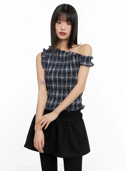 plaid-off-shoulder-top-in503