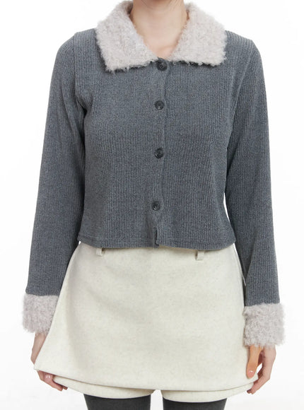 faux-fur-trim-knit-cardigan-cj506