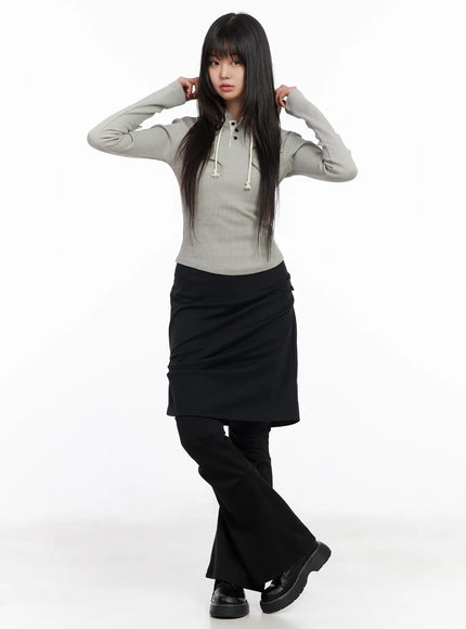 Layered Skirt Pants CM512