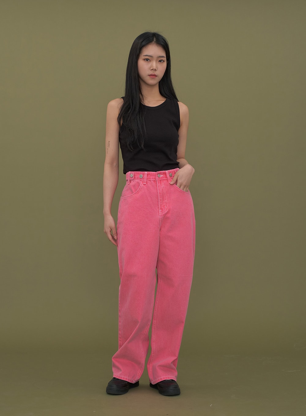 Two Way Cropped Hoodie Zip Up C2601