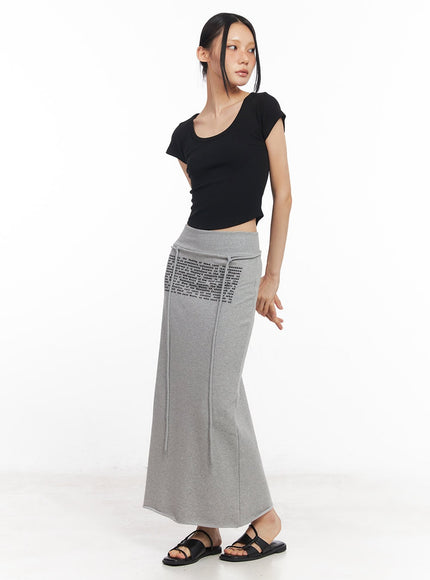 drawstring-script-maxi-sweatskirt-cy528