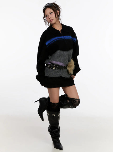 distressed-cotton-mini-skirt-cn527