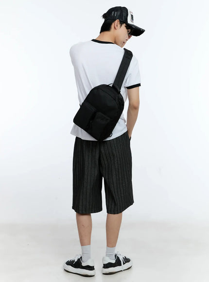 Men's Casual Two-Pocket Sling Bag IL529
