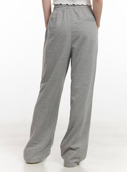 Pintuck Straight-Leg Sweatpants CJ528