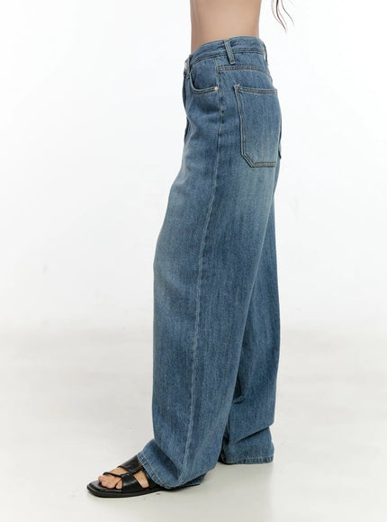 Doyeon Washed Wide-Leg Denim Jeans CG501