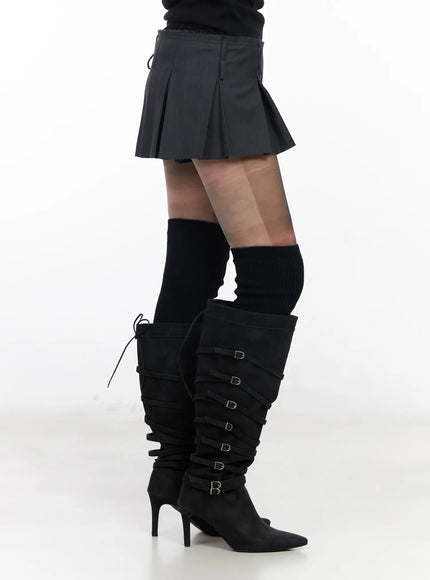 striped-pleated-mini-skirt-cd1202