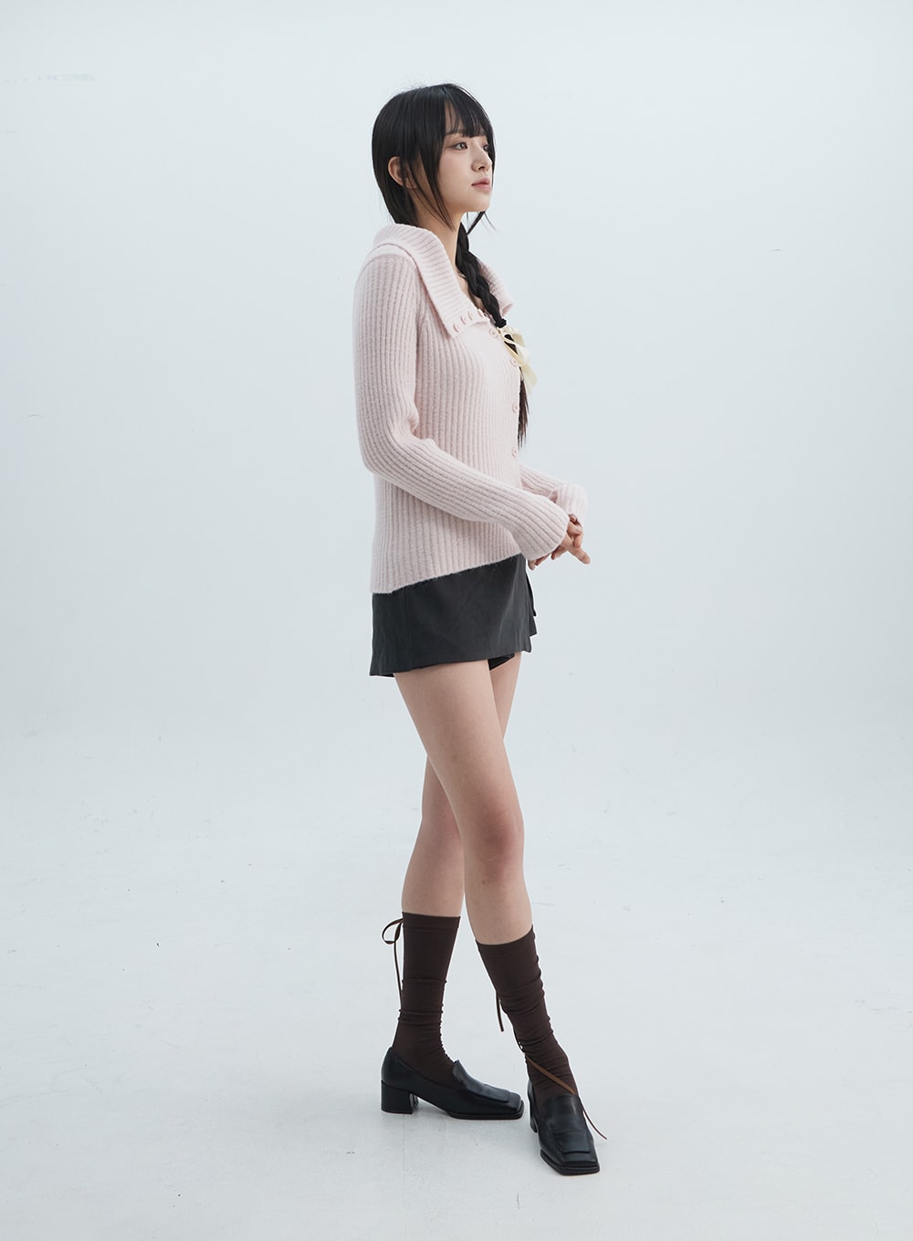 asymmetrical-button-open-collar-knit-sweater-on313