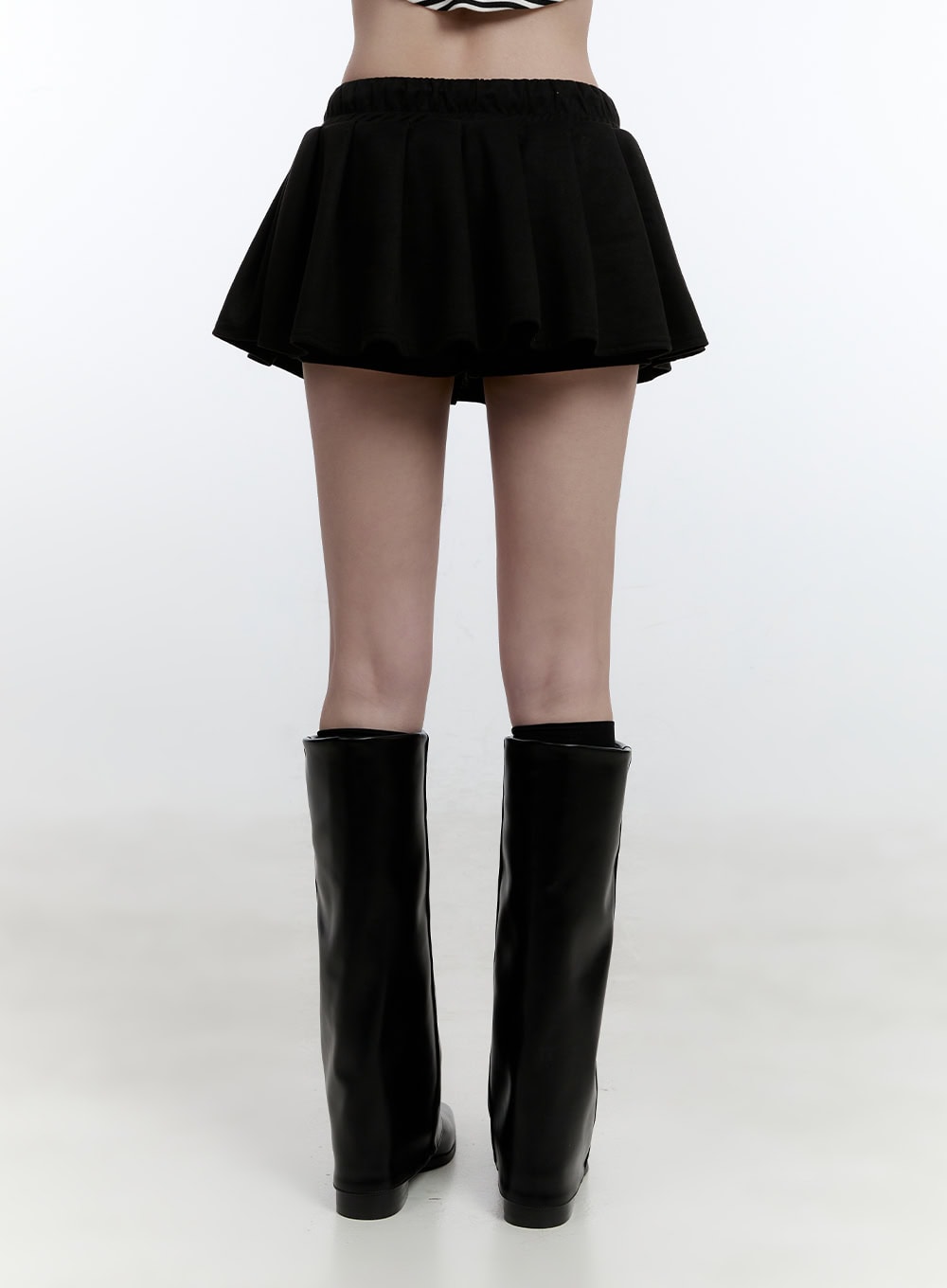 Adjustable Pleated Mini Skirt CJ522