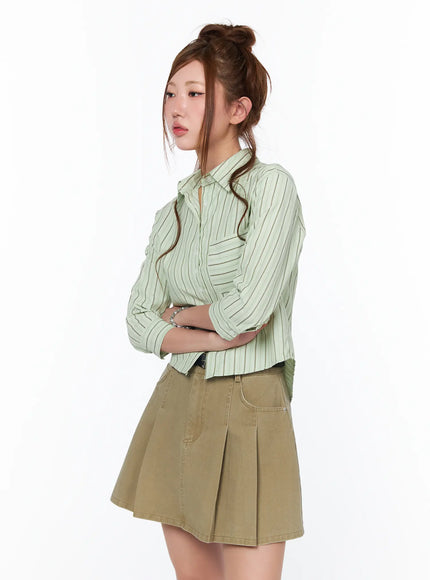 striped-3-4-sleeve-shirt-ca514