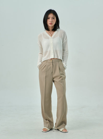 Wide Basic Tailored Pants OY310