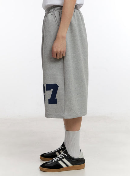 Men's Graphic Wide-Fit Sweat Shorts IA504