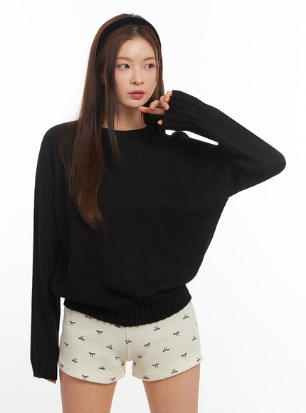 Basic Round Neck Sweater IM513