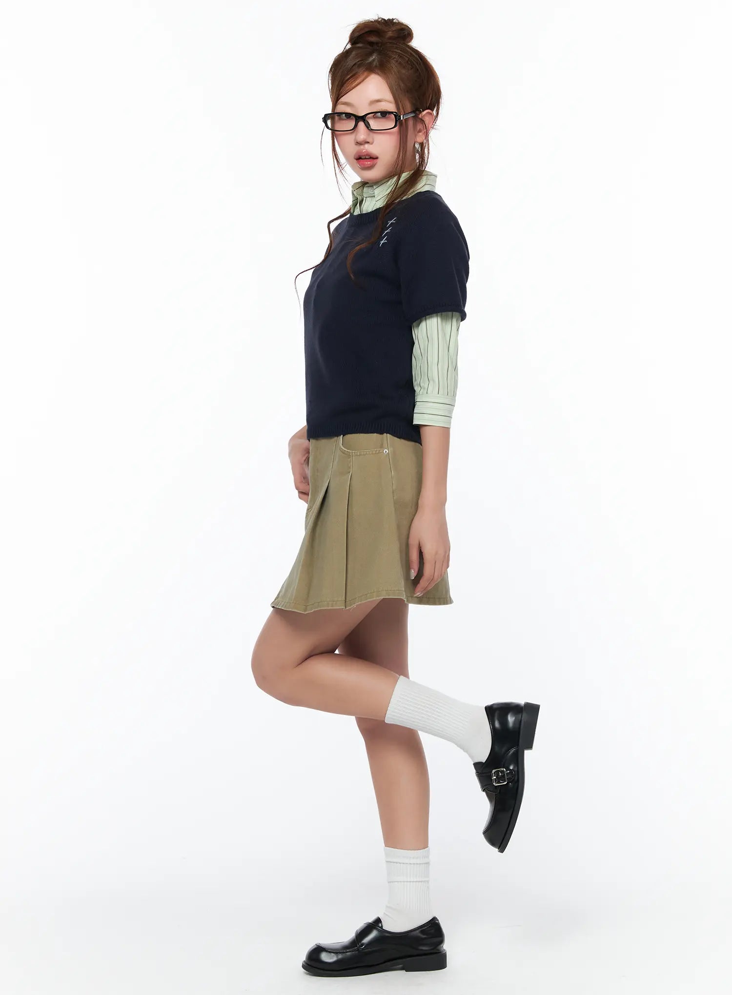 stitch-detail-short-sleeve-knit-top-ca514