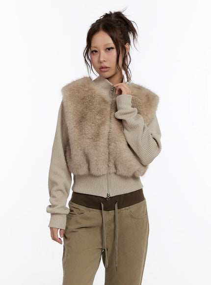 textured-knit-faux-fur-jacket-cn527