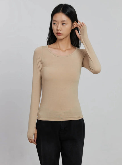 Basic Long Sleeve Top ID516