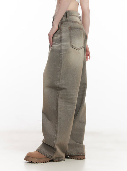 Joey Washed Wide-Leg Jeans CM528