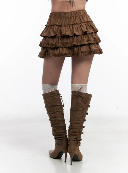 layered-ruffle-mini-skirt-cn528