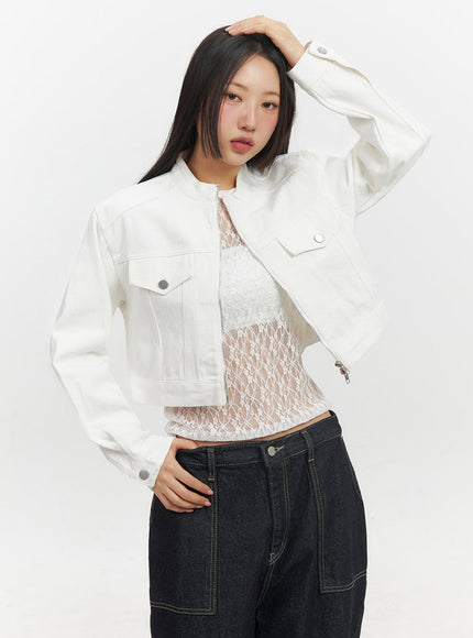 Urban Zip-Up Crop Jacket IF510