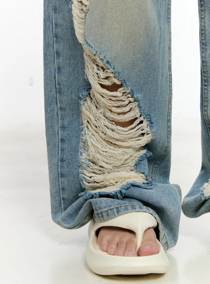 Naeun Distressed Baggy Jeans CL531