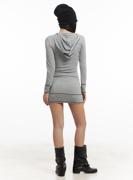 stitched-slim-fit-hooded-mini-dress-cf520