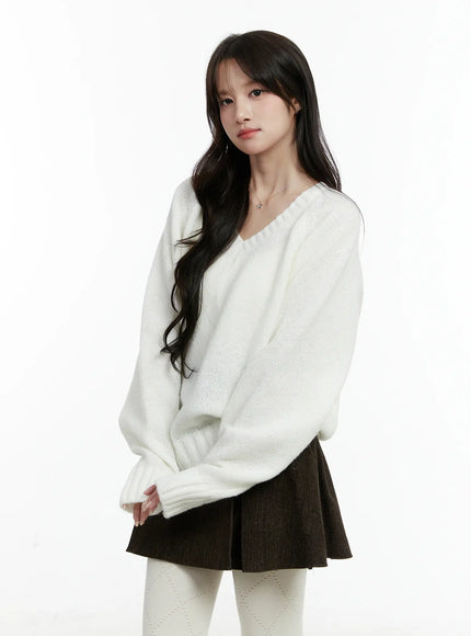 Oversized V-Neck Sweater CD523