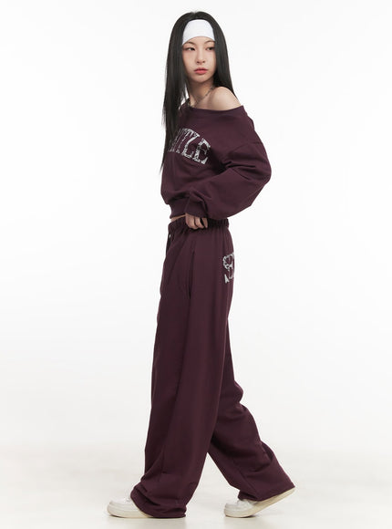 Soft Cotton Graphic Sweatpants CF514