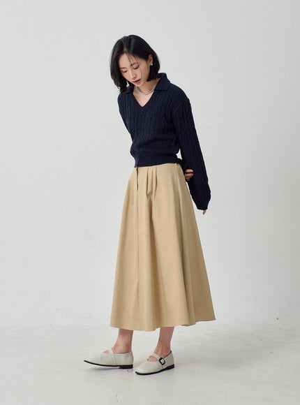 A-Line Maxi Skirt OF301