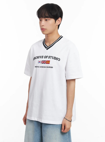 mens-v-neck-two-tone-tee-iu518