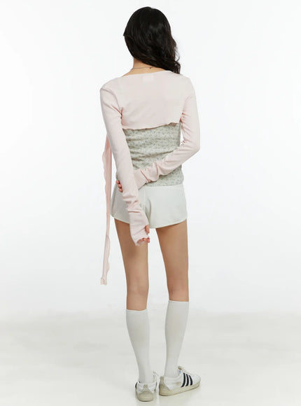 Eyelet Crop Bolero CF509