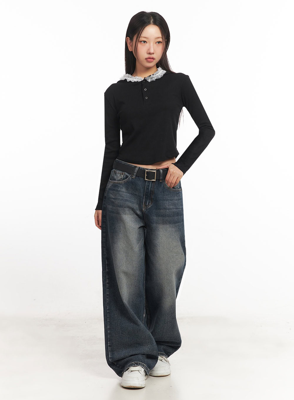 lace-trim-crop-hoodie-ia524