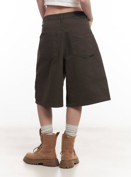 Wide-Fit Cotton Bermuda Shorts CM517
