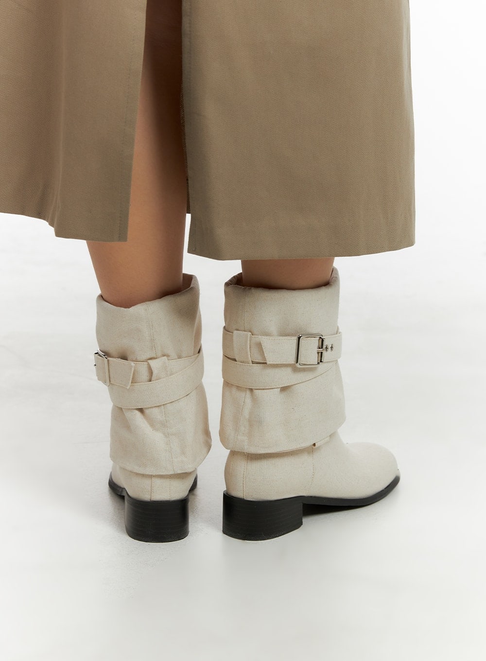 linen-buckle-midi-boots-cm422