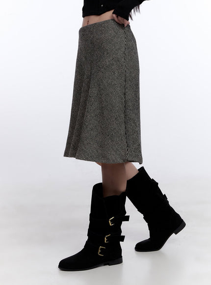 Cozy Flared Midi Skirt CJ509