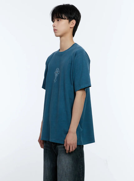 mens-vintage-blue-cross-graphic-t-shirt-il529