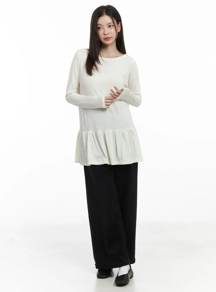 ruffle-hem-loose-long-sleeve-top-cj506