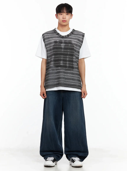 Men's Dark-Wash Vintage Jeans IL516