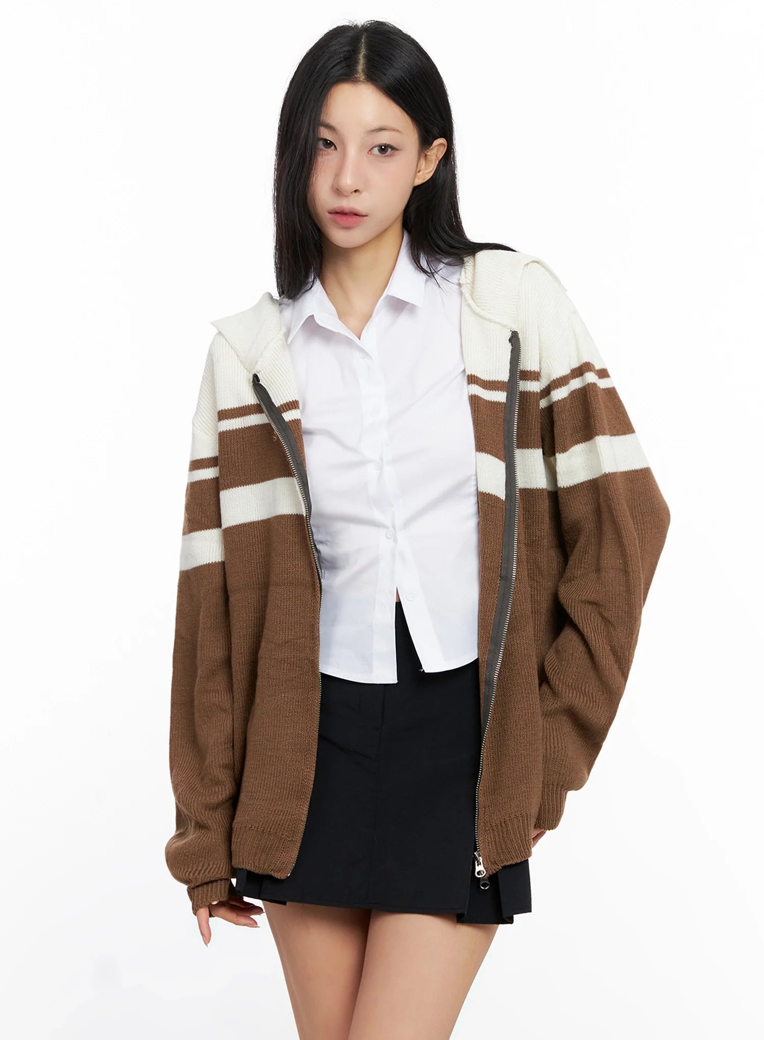 striped-oversized-zip-up-knit-hoodie-ig508