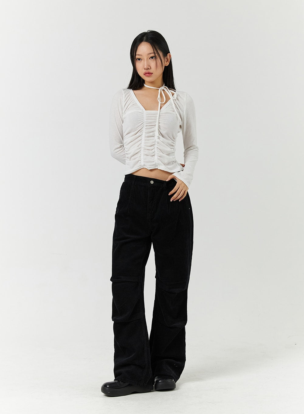corduroy-middle-waist-pocket-straight-leg-trousers-cd322