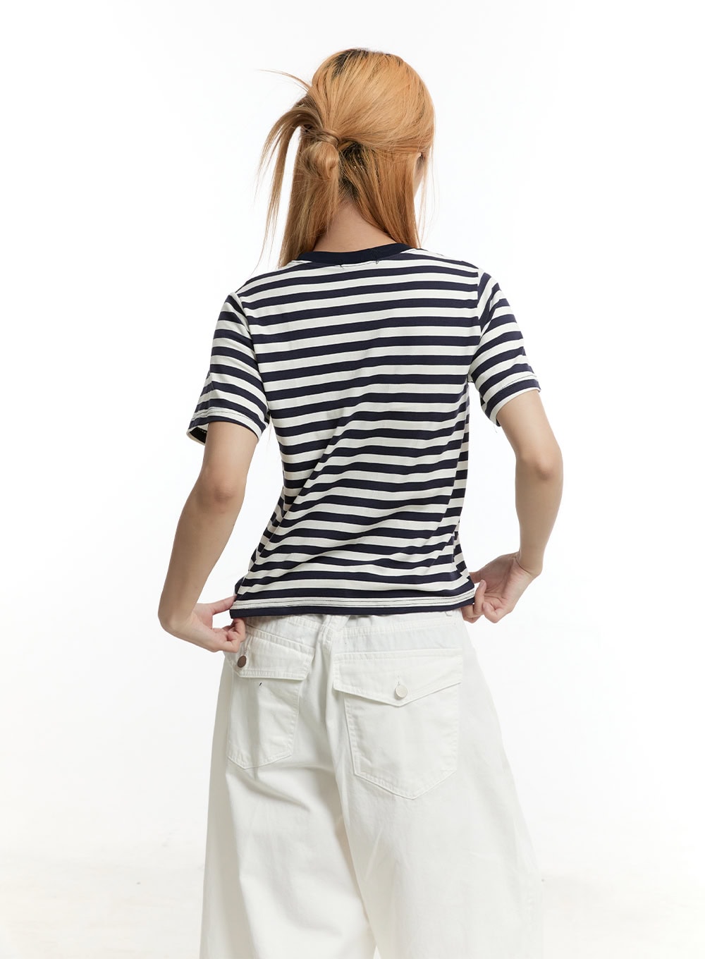 striped-patch-cotton-t-shirt-cy505