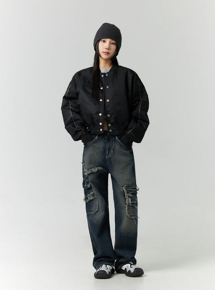 destroyed-pocket-straight-leg-jeans-cd301