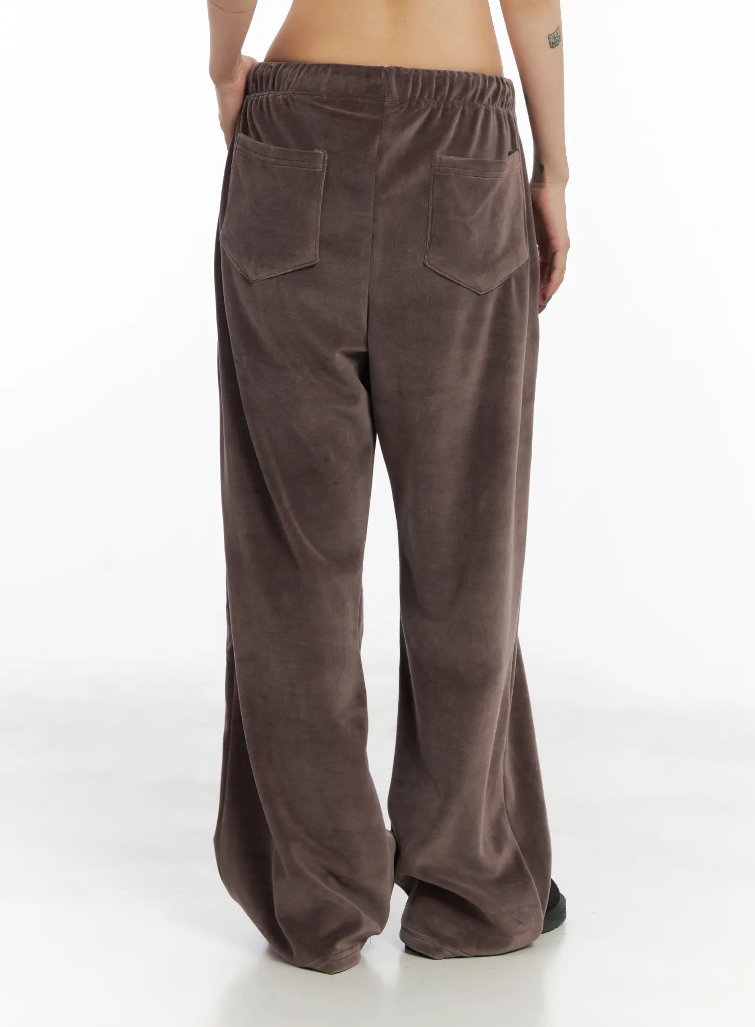 Wide Leg Velvet Track Pants CD508