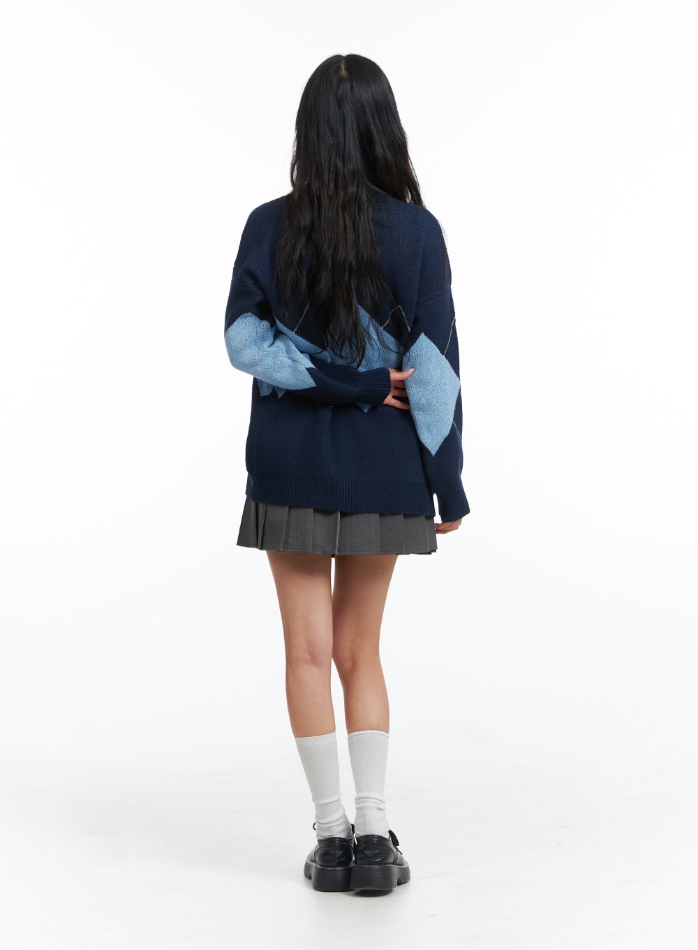 argyle-oversized-buttoned-cardigan-oj426