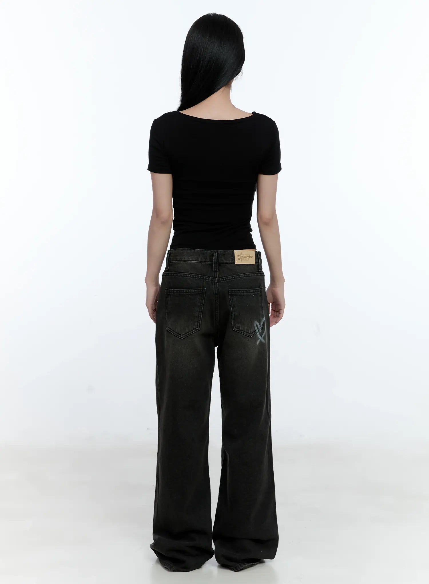 Eunhee Wide-Leg Flare Denim Jeans CL530