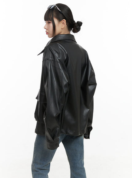 oversized-zip-up-leather-pocket-jacket-oo401