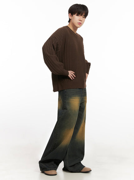 mens-washed-relaxed-fit-jeans-dark-green-ij517